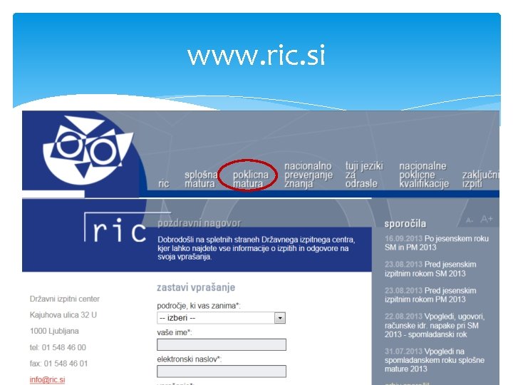 www. ric. si 