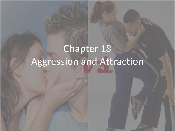 Chapter 18 Aggression and Attraction 