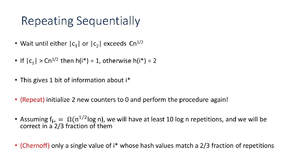 Repeating Sequentially • Repeating Sequentially •