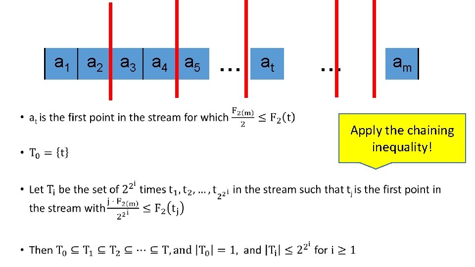 a 1 a 2 a 3 a 4 a 5 • … at … a 1 a 2 a 3 a 4 a 5 • … at …