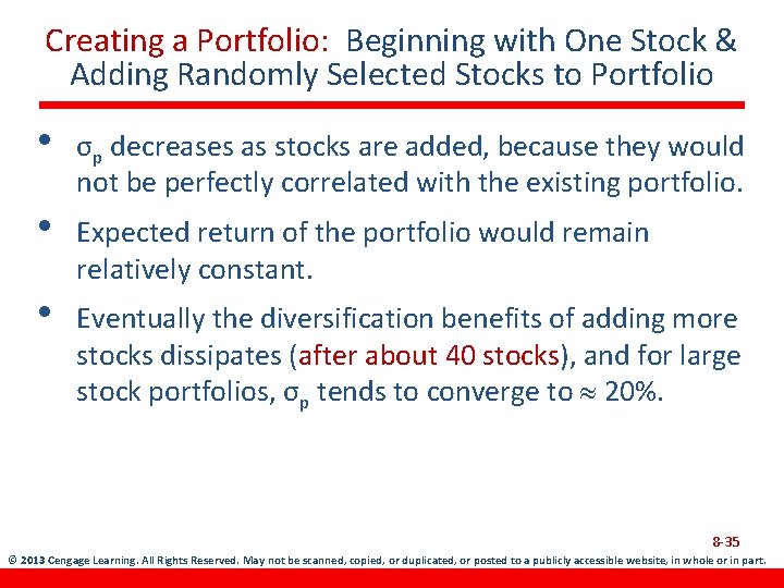 Creating a Portfolio: Beginning with One Stock & Adding Randomly Selected Stocks to Portfolio