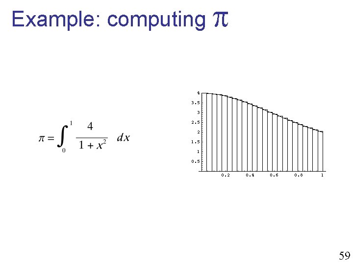 Example: computing 59 