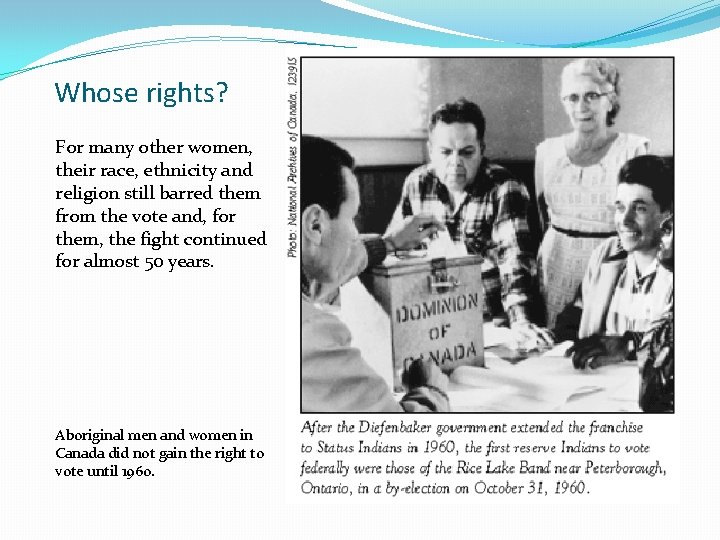 Whose rights? For many other women, their race, ethnicity and religion still barred them