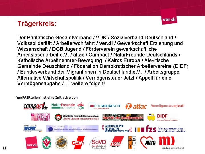 Trägerkreis: Der Paritätische Gesamtverband / VDK / Sozialverband Deutschland / Volkssolidarität / Arbeiterwohlfahrt / Trägerkreis: Der Paritätische Gesamtverband / VDK / Sozialverband Deutschland / Volkssolidarität / Arbeiterwohlfahrt /