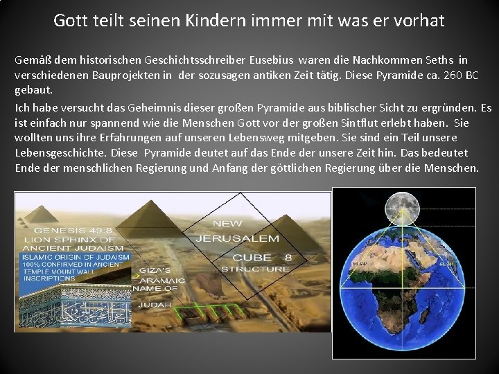 Gott teilt seinen Kindern immer mit was er vorhat Gemäß dem historischen Geschichtsschreiber Eusebius