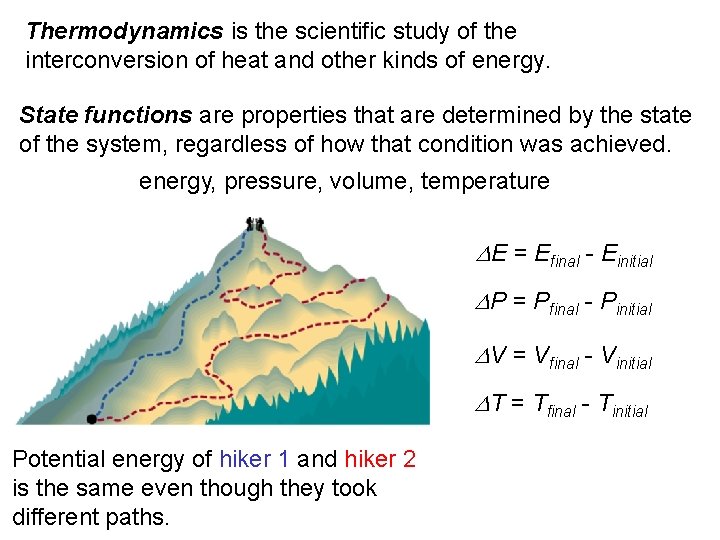 Thermodynamics is the scientific study of the interconversion of heat and other kinds of