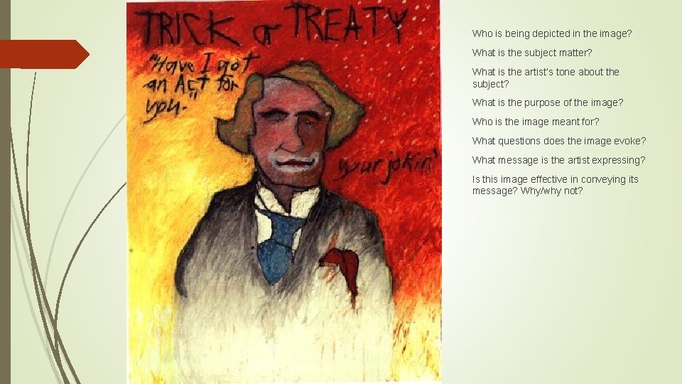 Who is being depicted in the image? What is the subject matter? What is