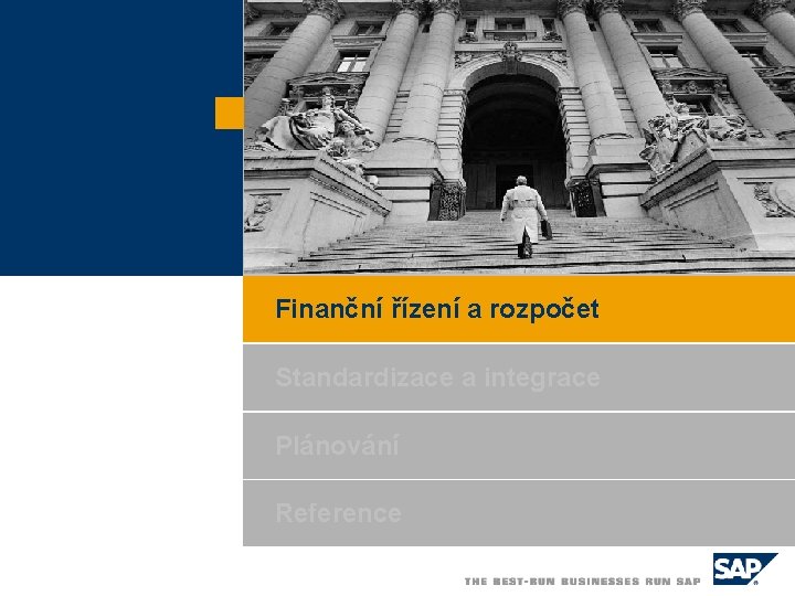 Finanční řízení a rozpočet Standardizace a integrace Plánování Reference 