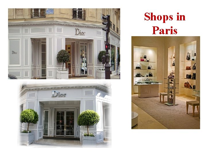 Shops in Paris 