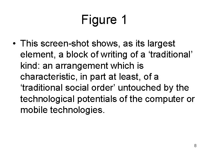 Figure 1 • This screen-shot shows, as its largest element, a block of writing