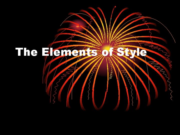 The Elements of Style 