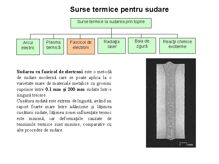 Surse termice pentru sudare Surse termice la sudarea prin topire Arcul electric Plasma termică