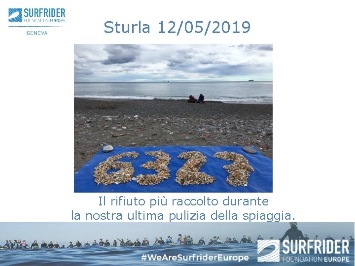 Sturla 12/05/2019 Il rifiuto più raccolto durante la nostra ultima pulizia della spiaggia. 