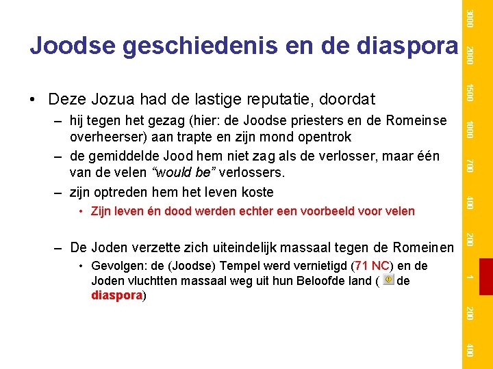 3000 200 1 • Gevolgen: de (Joodse) Tempel werd vernietigd (71 NC) en de