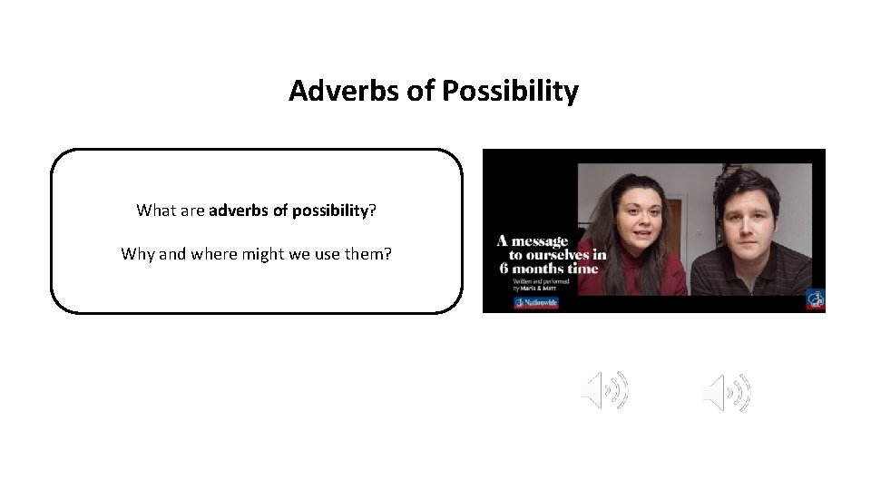 Adverbs of Possibility What are adverbs of possibility? Why and where might we use