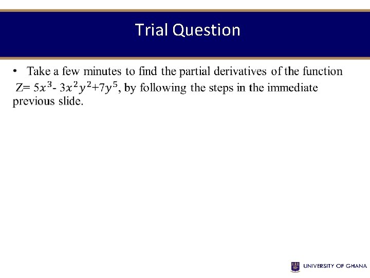 Trial Question • 