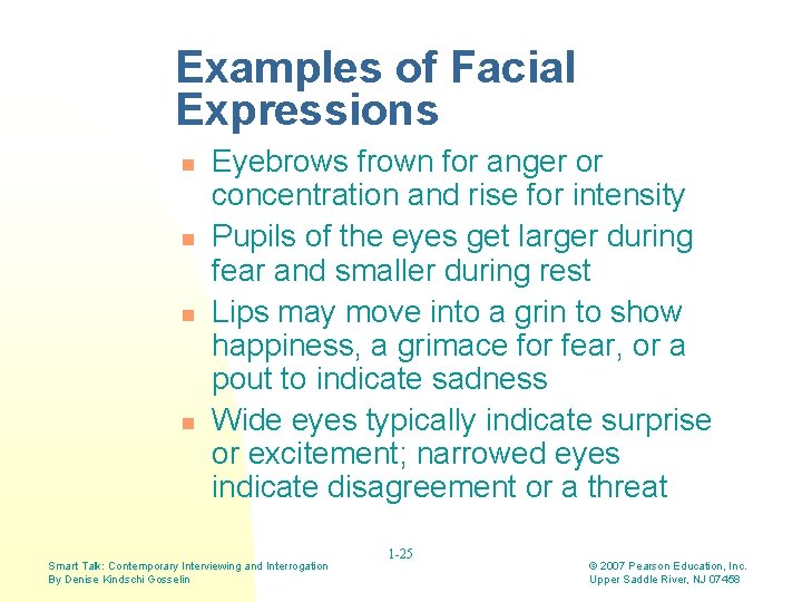 Examples of Facial Expressions n n Eyebrows frown for anger or concentration and rise Examples of Facial Expressions n n Eyebrows frown for anger or concentration and rise