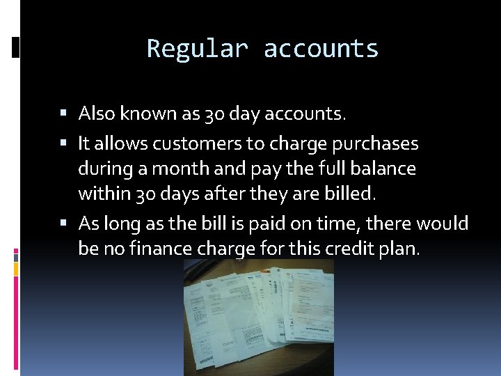 TYPES OF ACCOUNTS By Razi Antoon Types of