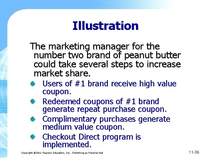 Illustration The marketing manager for the number two brand of peanut butter could take