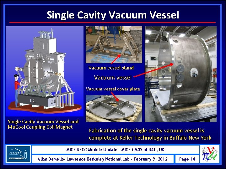 Single Cavity Vacuum Vessel Vacuum vessel stand Vacuum vessel cover plate Single Cavity Vacuum