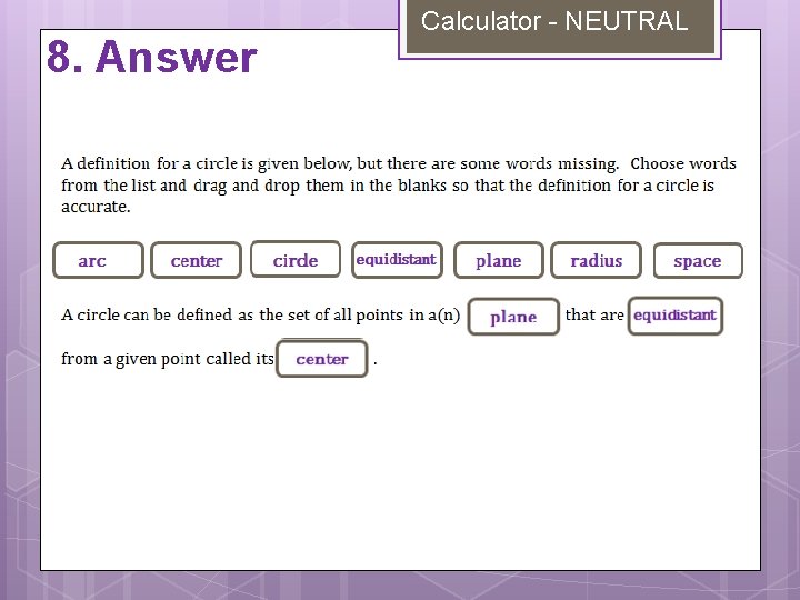 8. Answer Calculator - NEUTRAL 