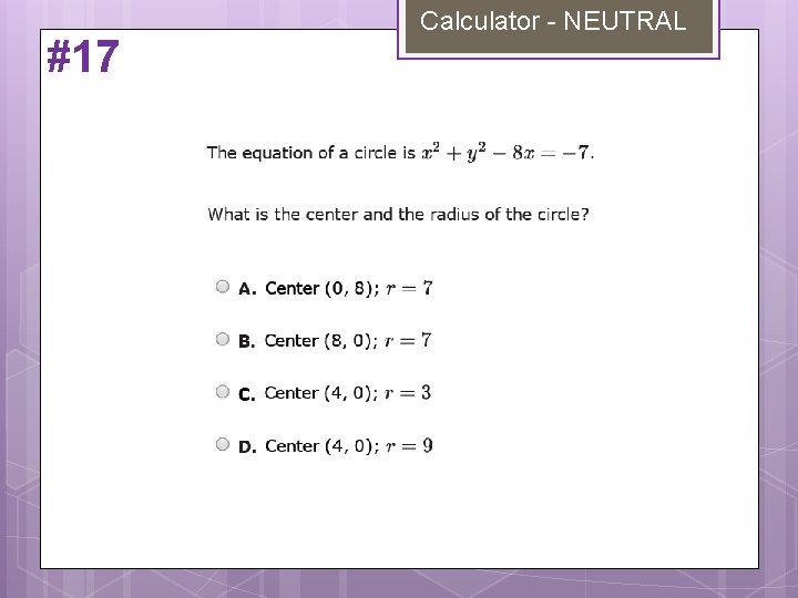 #17 Calculator - NEUTRAL 