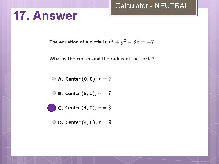 17. Answer Calculator - NEUTRAL 