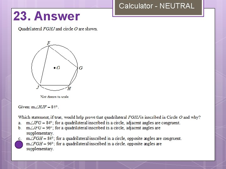 23. Answer Calculator - NEUTRAL 