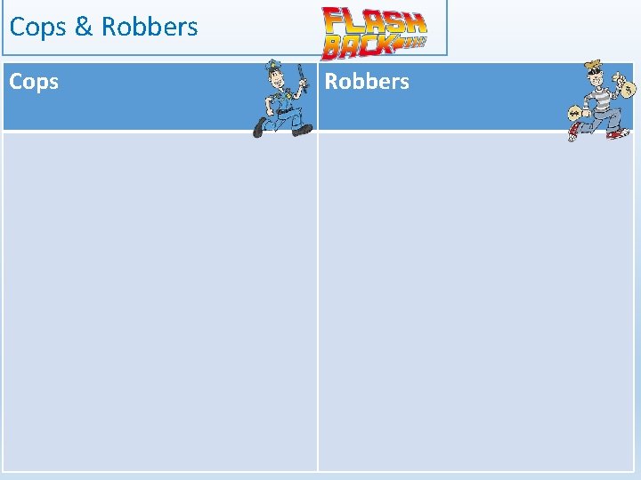 Cops & Robbers Cops Robbers 