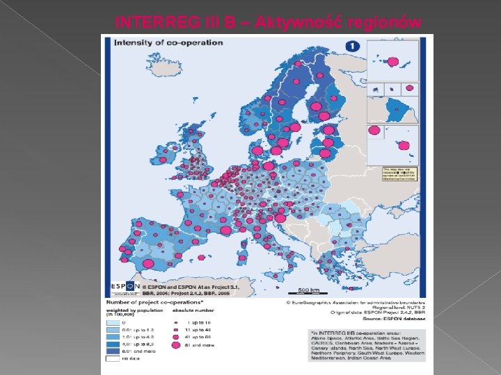 INTERREG III B – Aktywność regionów 3 