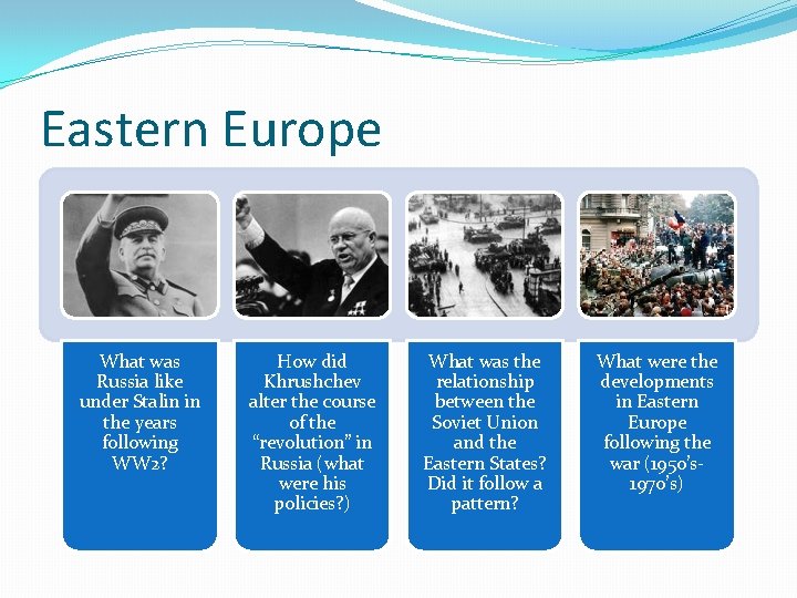 Eastern Europe What was Russia like under Stalin in the years following WW 2?