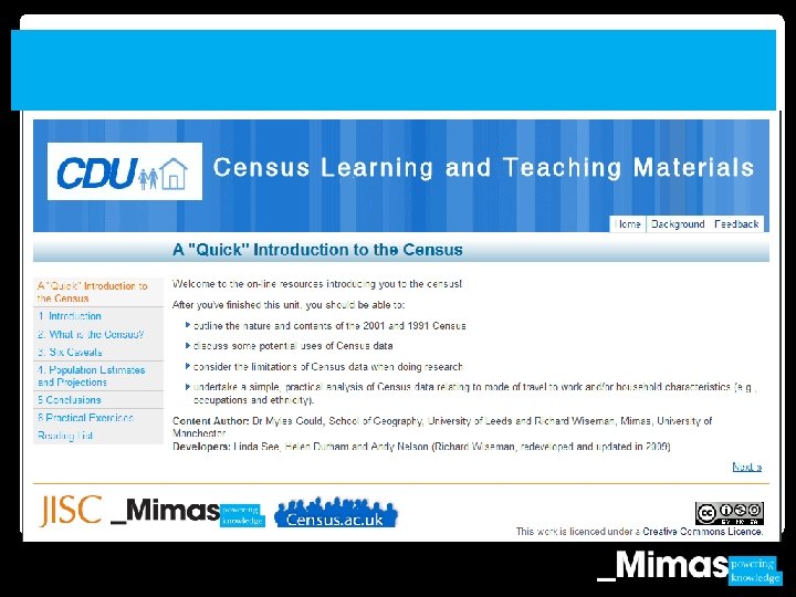 Two examples of Learning and Teaching materials at