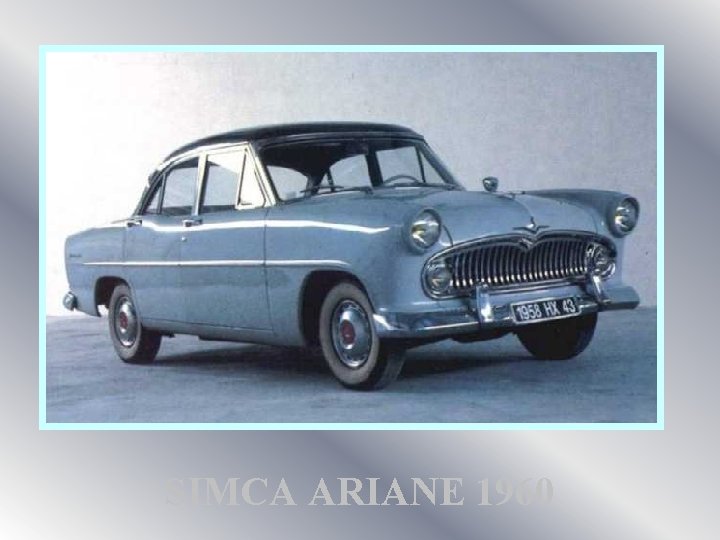 SIMCA ARIANE 1960 