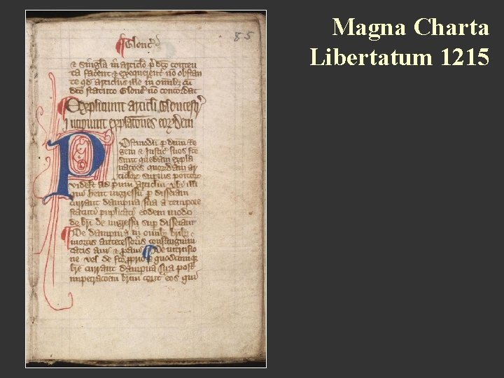 Magna Charta Libertatum 1215 