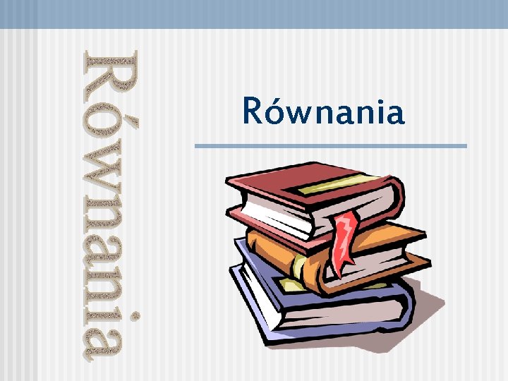 Równania 