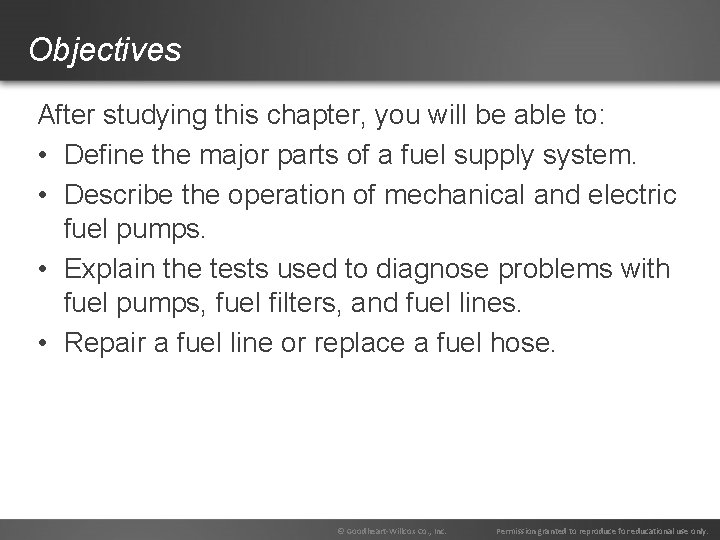 Chapter 40 Fuel Tanks Pumps Lines and Filters