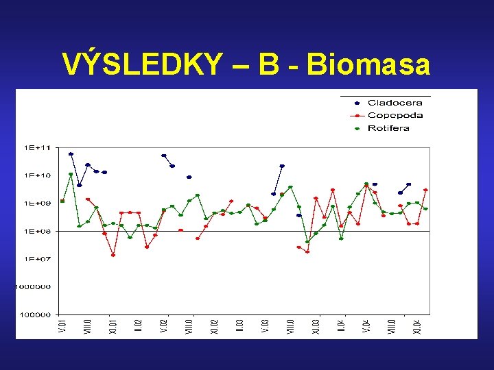 VÝSLEDKY – B - Biomasa 