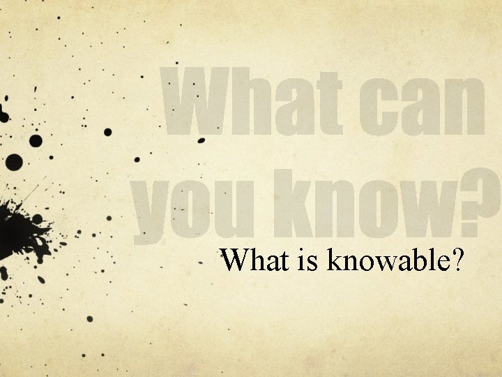 CCS Biblical Interpretation Epistemology 7 Blind Mice Can