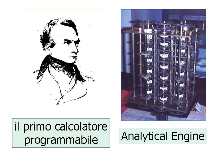 il primo calcolatore programmabile Analytical Engine 
