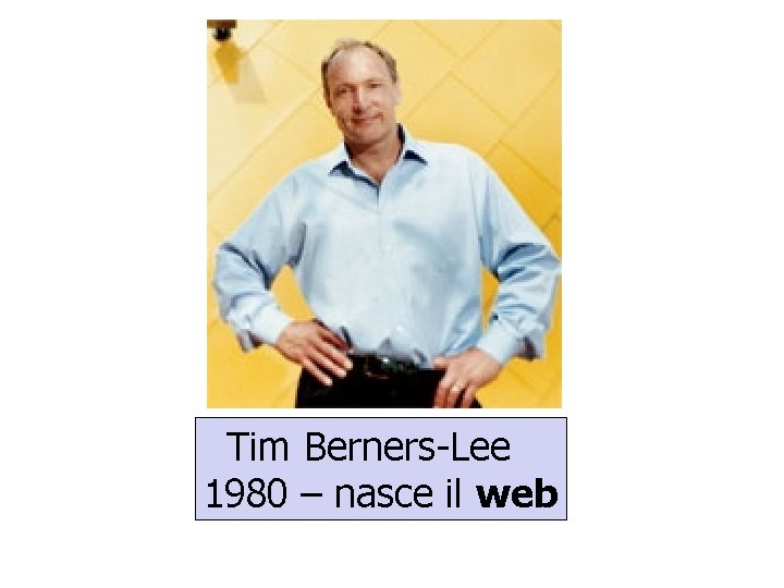 Tim Berners-Lee 1980 – nasce il web 