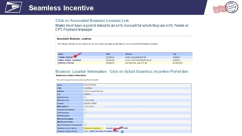 Seamless Incentive uct Prod ns tio lu o S Seamless Incentive uct Prod ns tio lu o S