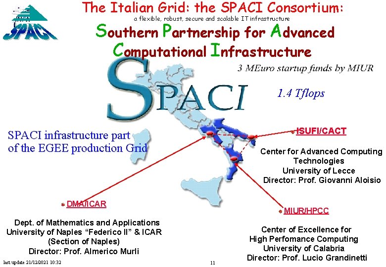 The Italian Grid: the SPACI Consortium: a flexible, robust, secure and scalable IT infrastructure