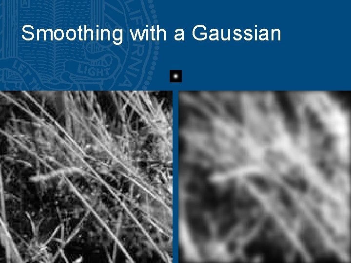 Smoothing with a Gaussian 