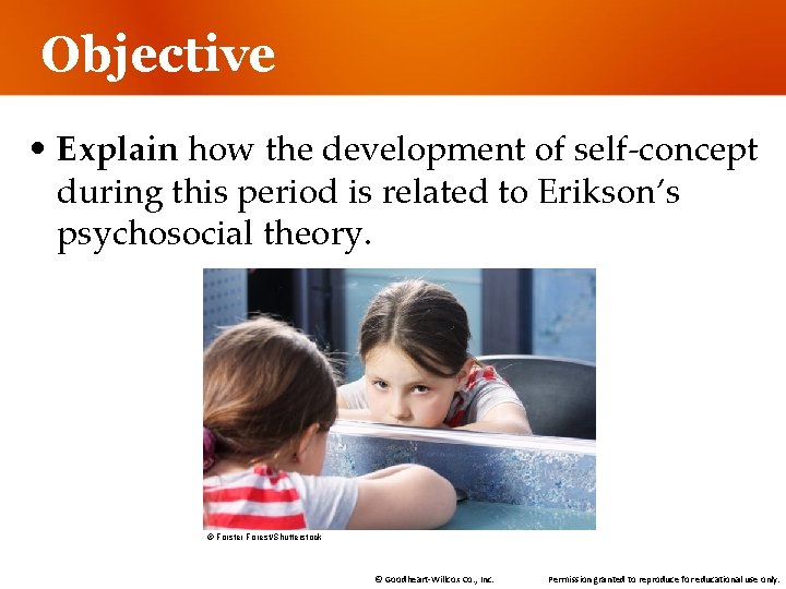 Objective • Explain how the development of self-concept during this period is related to