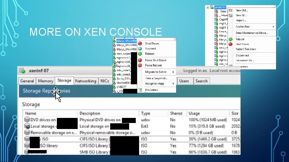 MORE ON XEN CONSOLE 