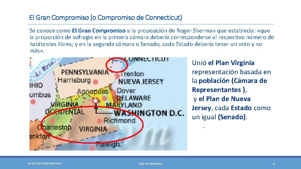 El Gran Compromiso (o Compromiso de Connecticut) Se conoce como El Gran Compromiso a