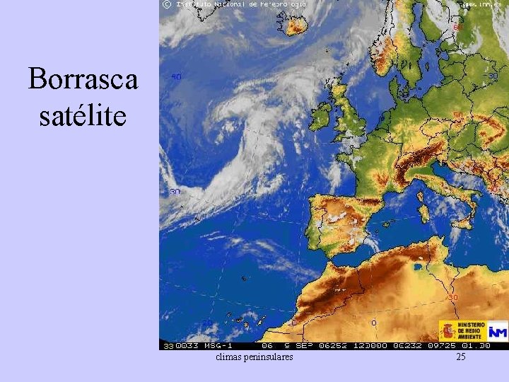 Borrasca satélite climas peninsulares 25 