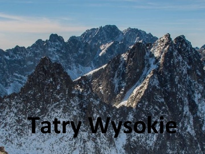 Tatry Wysokie 