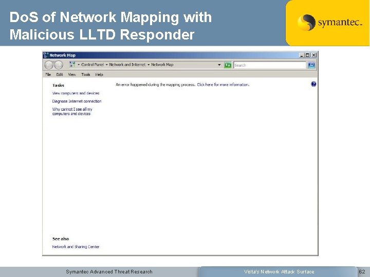 Do. S of Network Mapping with Malicious LLTD Responder Symantec Advanced Threat Research Vista's