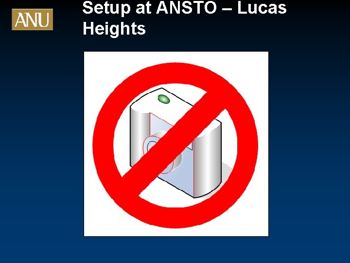 Setup at ANSTO – Lucas Heights 